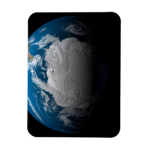 Ful Earth Showing Simulated Clouds Over Antarctica Magnet