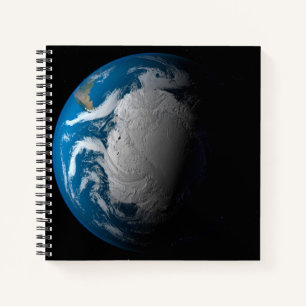 Ful Earth Showing Simulated Clouds Over Antarctica Notebook