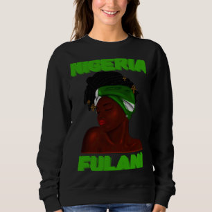 Fulani Girl  Cute Nigerian Girl Of Nigeria Sweatshirt
