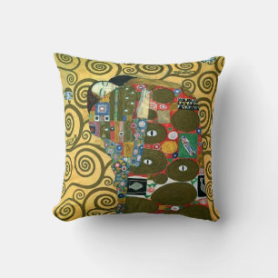 Fulfilment aka The Embrace by Gustav Klimt Cushion