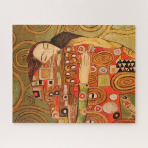 Fulfilment aka The Embrace by Gustav Klimt Jigsaw Puzzle