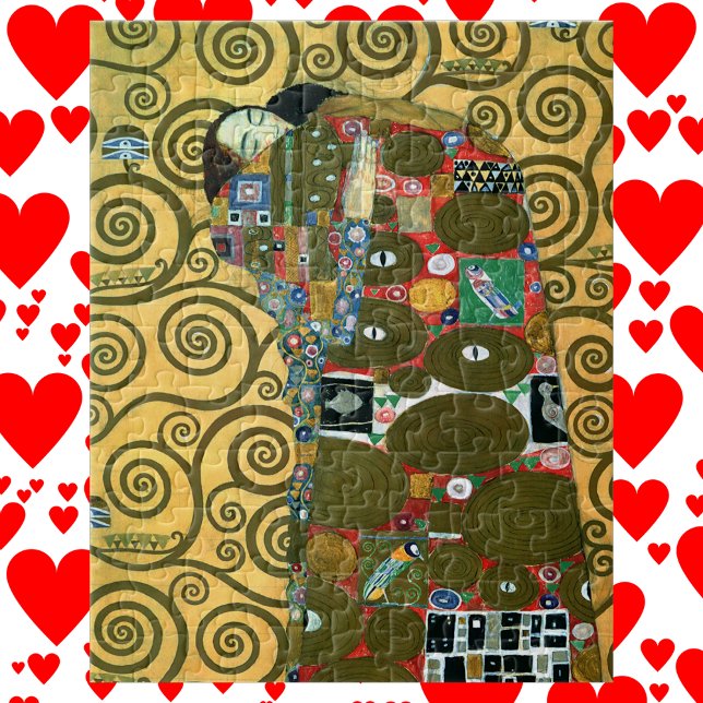 Fulfilment aka The Embrace by Gustav Klimt Jigsaw Puzzle (Creator Uploaded)