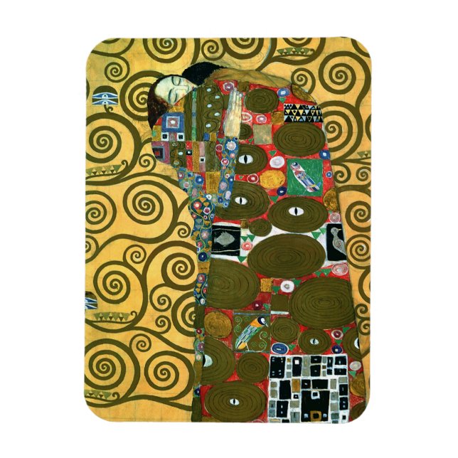 Fulfilment aka The Embrace by Gustav Klimt Magnet (Vertical)