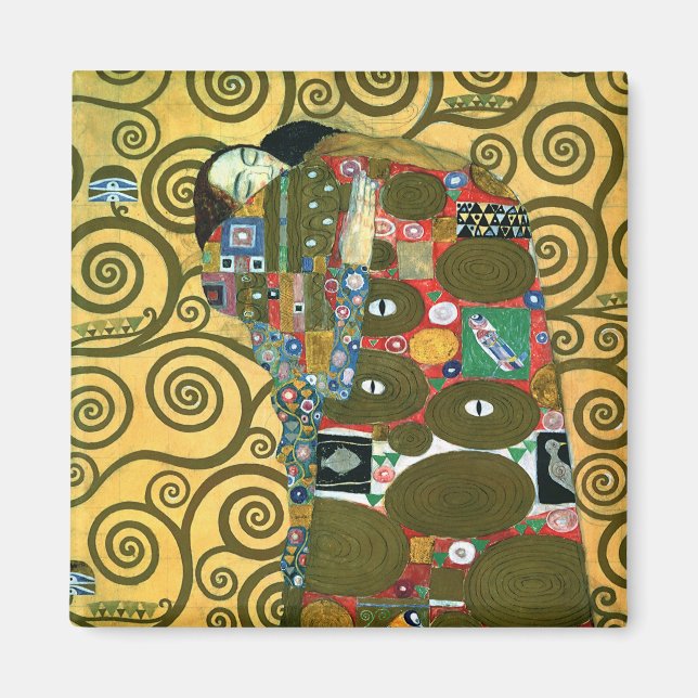 Fulfilment aka The Embrace by Gustav Klimt Magnet (Front)
