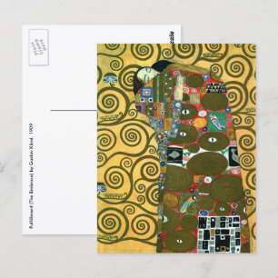 Fulfilment aka The Embrace by Gustav Klimt Postcard