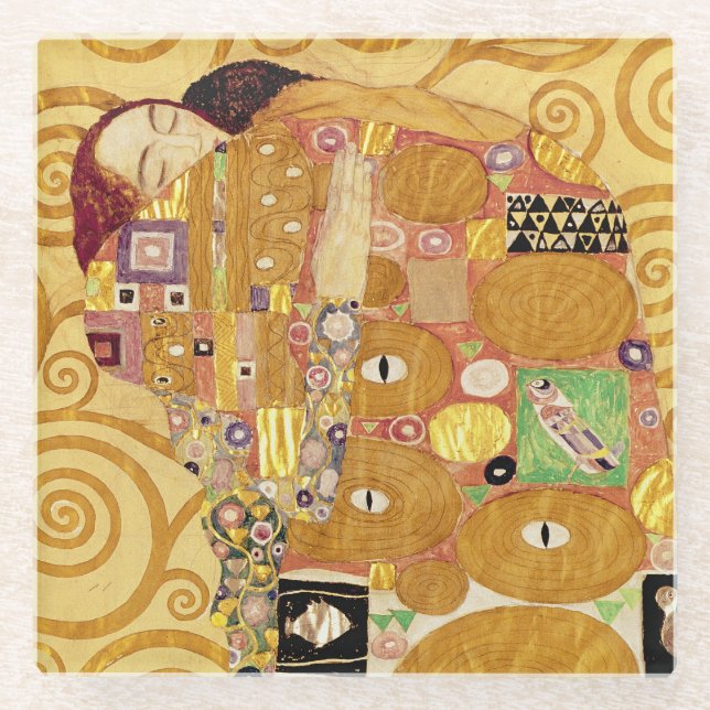 Fulfilment  c.1905-09 glass coaster (Front)