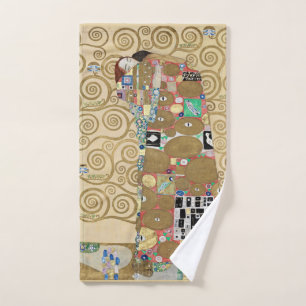 Fulfilment, Gustav Klimt Hand Towel