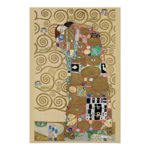 Fulfilment, Gustav Klimt Poster
