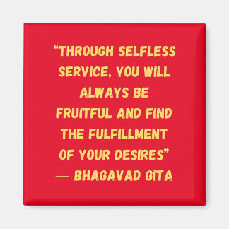 Fulfilment Of Your Desires Bhagavad Gita Magnet