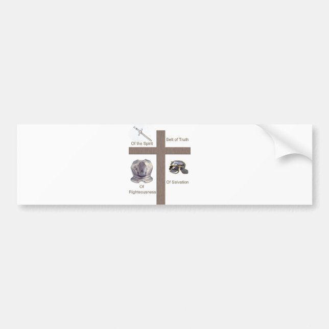 Full Armour of God Christian products Bumper Sticker (Front)