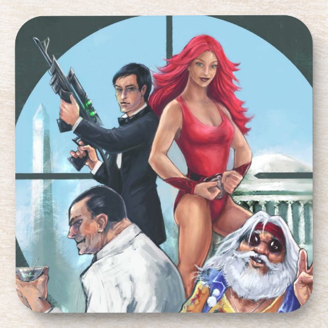 Full Asylum Cork Coasters (Front)