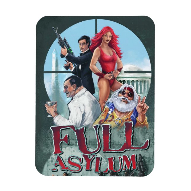 Full Asylum Refrigerator Magnet (Vertical)