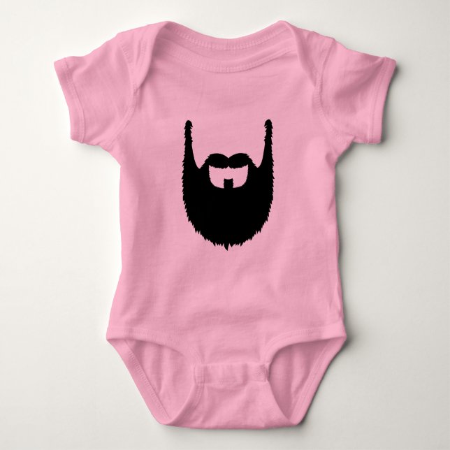 Full beard baby bodysuit (Front)