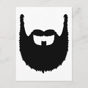Full beard postcard