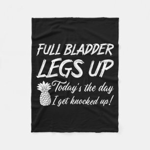 Full Bladder Legs Up Ivf Mum Transfer Day Fleece Blanket