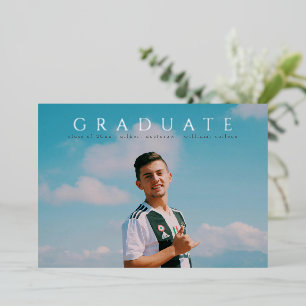 full bleed landscape bold minimalistic graduation