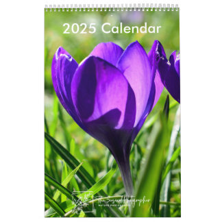 Full Bloom 2025 Calendar one-page medium