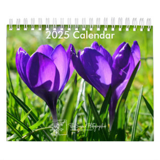 Full Bloom 2025 Calendar two-page small