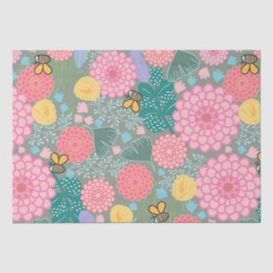 Full Bloom Birthday wrapping paper