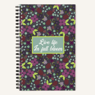 Full Bloom Floral Notebook