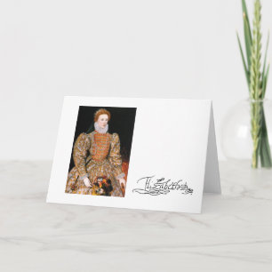 Full Body Portrait of Queen Elizabeth I of England Card