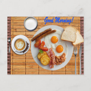 Full Breakfast  Postcard