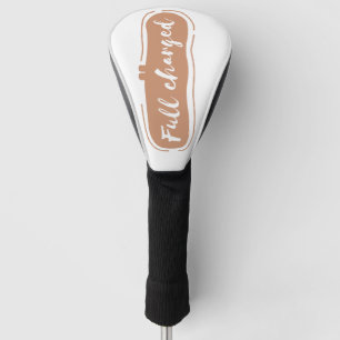 full charged golf head cover