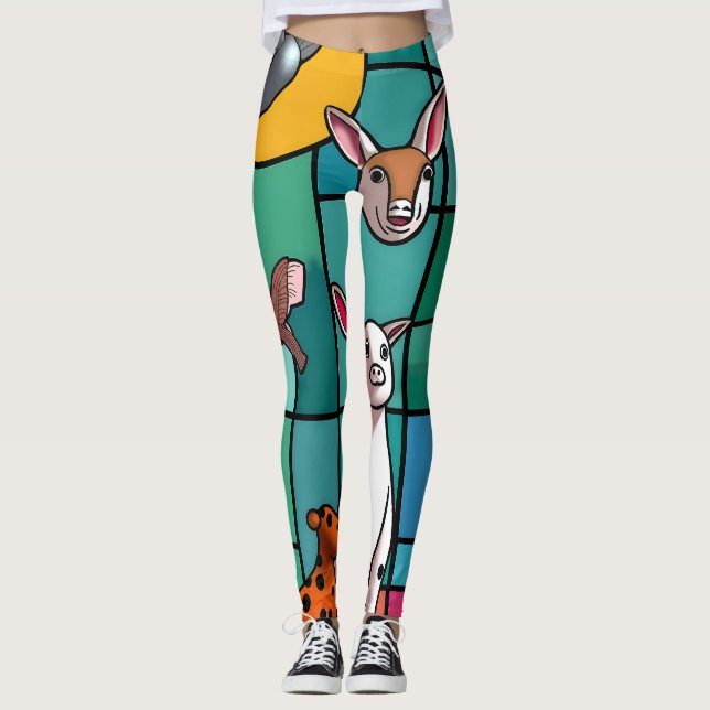 full-color 3D Leggings (Front)