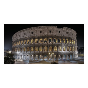 Full Colosseum Rome - Italy Landmark Poster