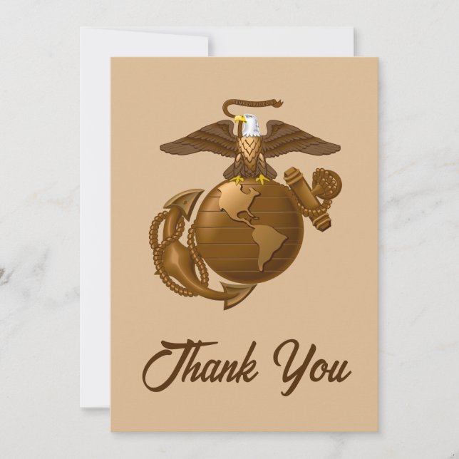 Full-Colour EGA - Bronze Thank You Card (Front)