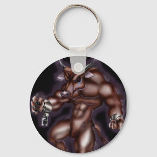 Full Colour Minotaur Key Ring