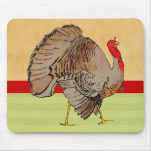 Full Colour Thanksgiving Turkey Mouse Pad