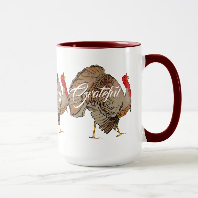 Full Colour Thanksgiving Turkey Mug (Right)