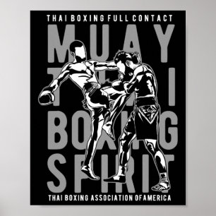 Full Contact Thai Boxing Ociation Of America Muay Poster