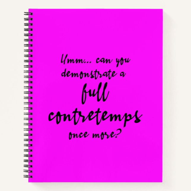 Full Contretemps Magenta Notebook (Front)