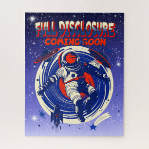 Full Disclosure Coming Soon   Astronaut Floating  Jigsaw Puzzle