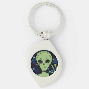 Full Disclosure Happening Now Alien and UFO   Key Ring