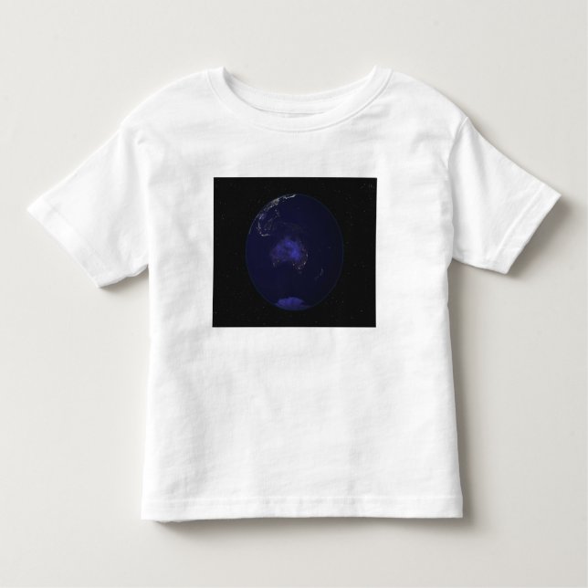 Full Earth at night showing city lights 2 Toddler T-Shirt (Front)