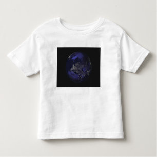 Full Earth at night showing city lights 3 Toddler T-Shirt