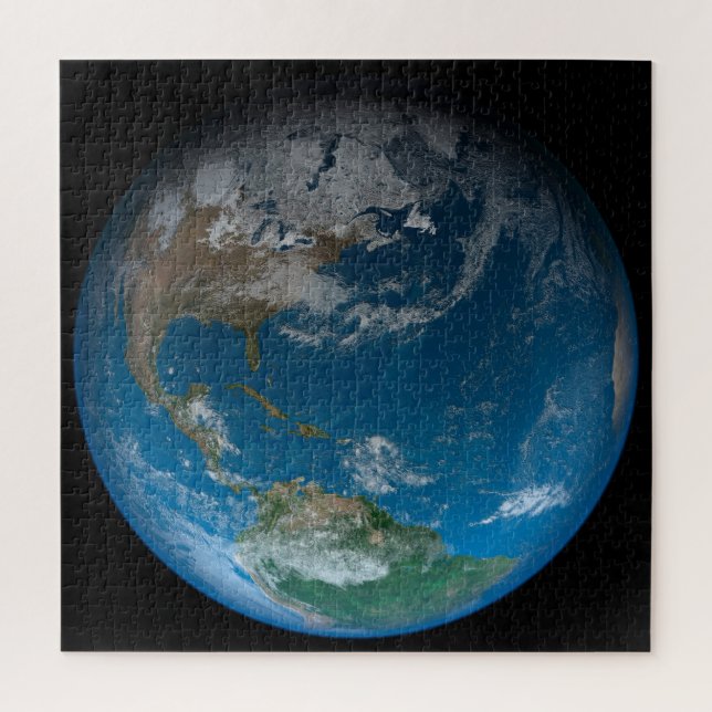Full Earth Featuring North And South America. Jigsaw Puzzle (Vertical)
