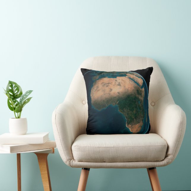Full Earth From Space Above The African Continent. Cushion (Chair)