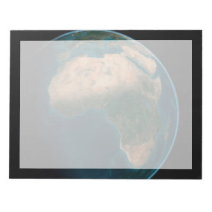 Full Earth From Space Above The African Continent. Notepad