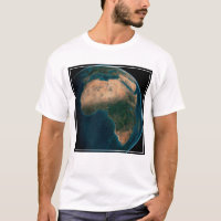 Full Earth From Space Above The African Continent.