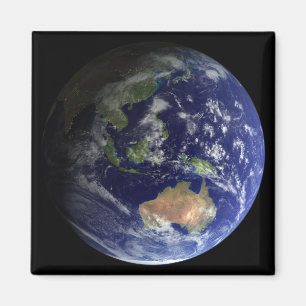 Full Earth from space showing Australia Magnet