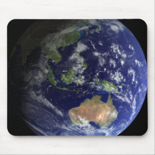 Full Earth from space showing Australia Mouse Pad