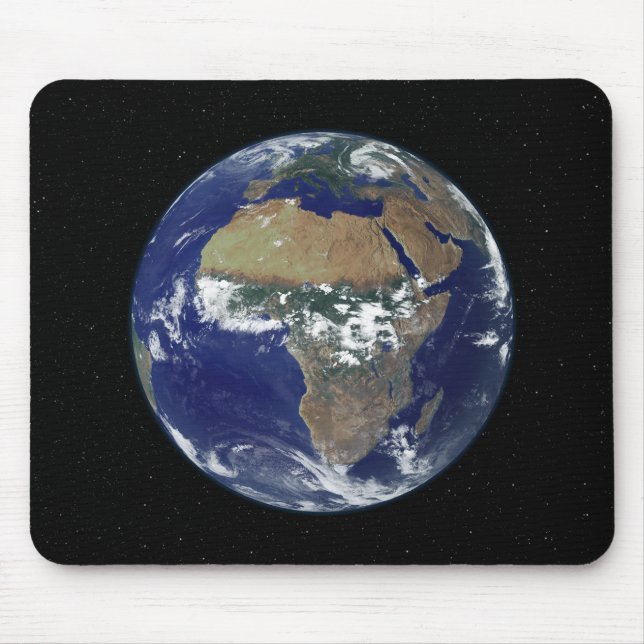 Full Earth Showing Africa and Europe Mouse Pad (Front)