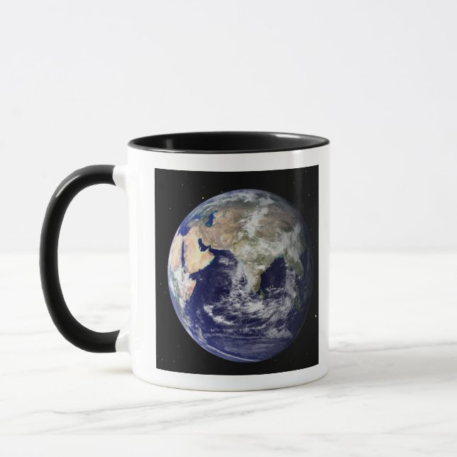 Full Earth showing Europe and Asia 2 Mug (Left)