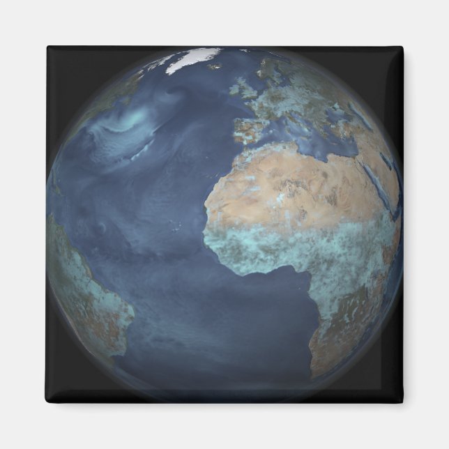 Full Earth showing evaporation Magnet (Front)