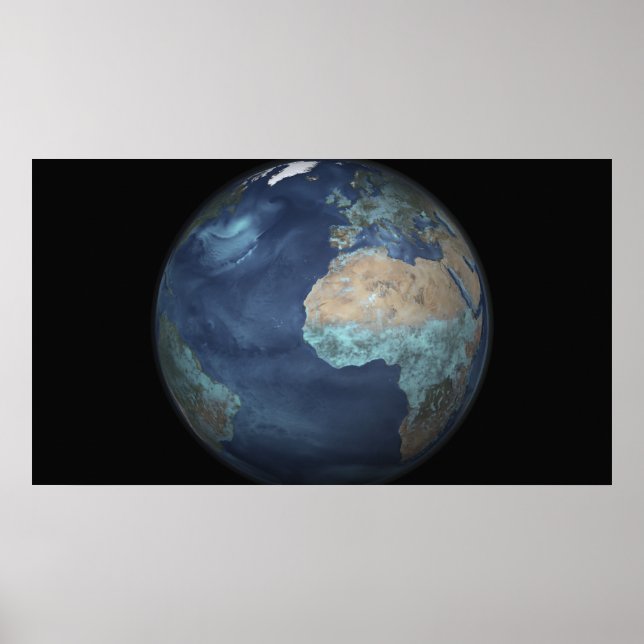 Full Earth showing evaporation Poster (Front)