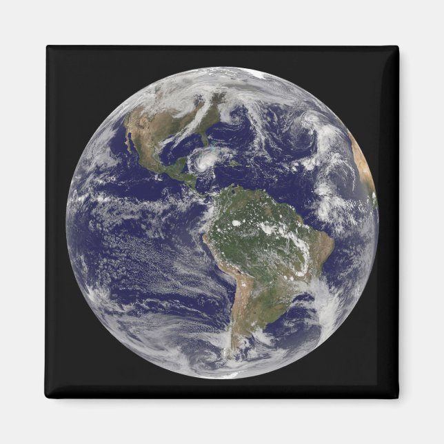 Full Earth showing Hurricane Paloma Magnet (Front)